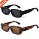 Men rendy Square Women Cycling Retro Leop Sunglasses Glasses