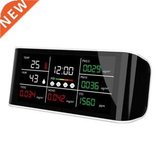 DM69 Portable CO2 Meter PM2.5 PM10 HCHO TVOC Monitor Tempera
