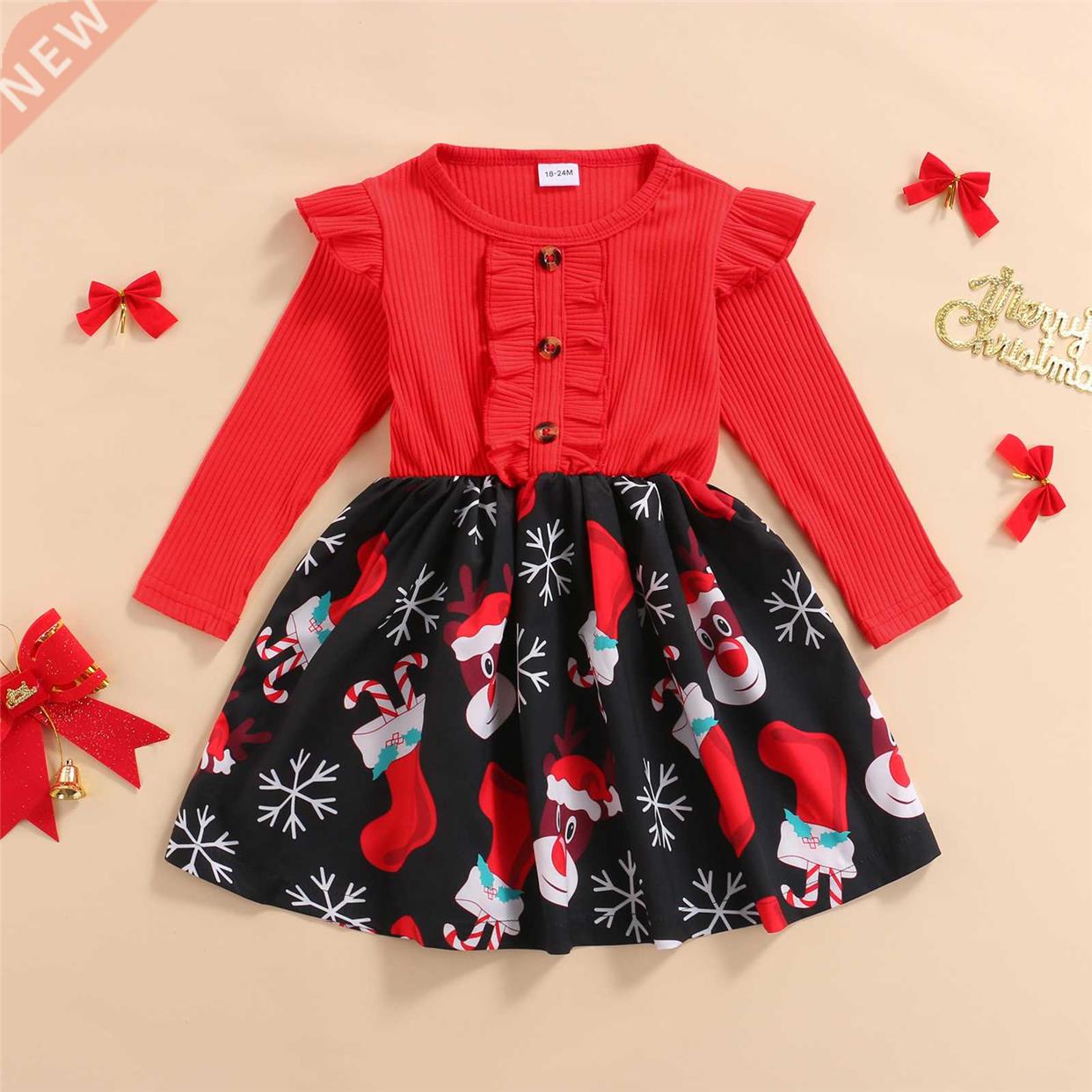 Baby Girls Dress For Newborn Christmas Clothes Toddler Kid C