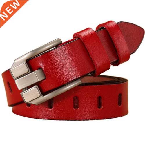 Women Leather Belt Luxury Brand Hollow out Belt Jeans For Wo
