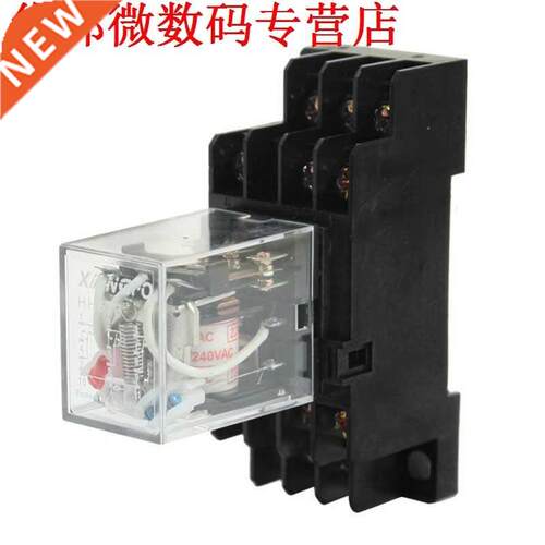 2xHH 53 P AC 220/240 V LED Rood 3PDT DIN Power Relais