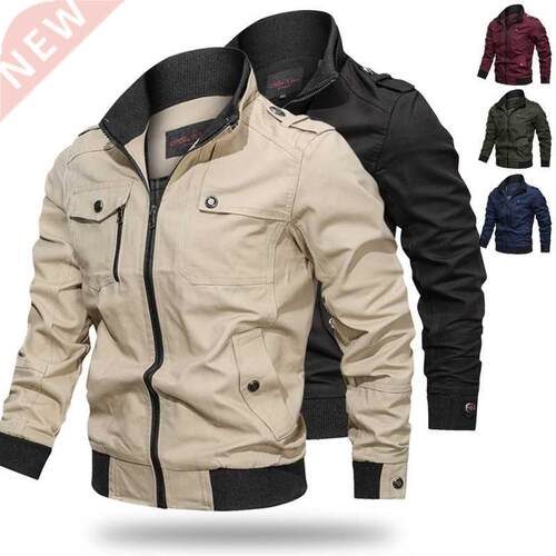 Men's Bomber Jacket New Spring Autumn Casual Plus Size Milit