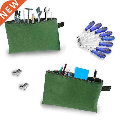 Canvas Zipper Storage Bags For Tools Parts Screws Nails