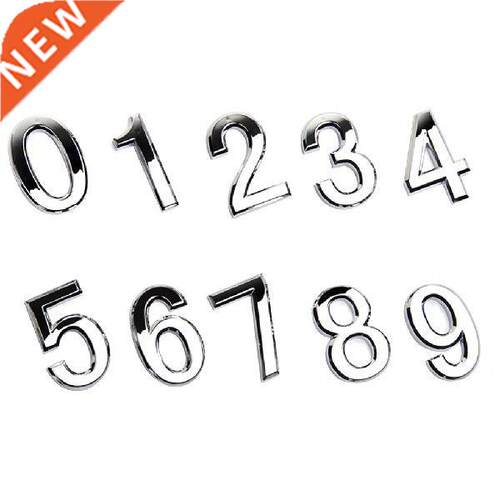 Numeral Door Plaque House Sign Plating Gate 0 to 9 Plastic