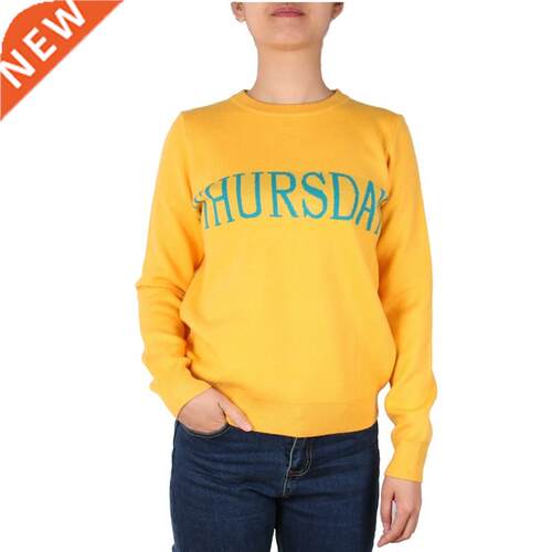 Runway Design Letter Print Sweater Pullovers Women Long Sle