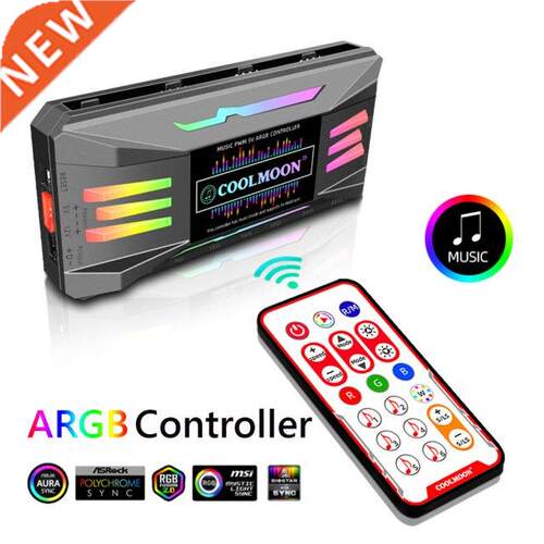 COOLMOON GB Controller 4Pin PWM 5V 3Pin GB Cooling Fan S