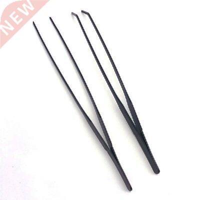 27cm Black Stainless Steel Curved Aquarium Tweezers