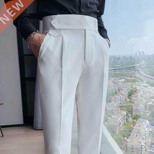 British Style Autumn New Solid Business Casual Suit Pants Me