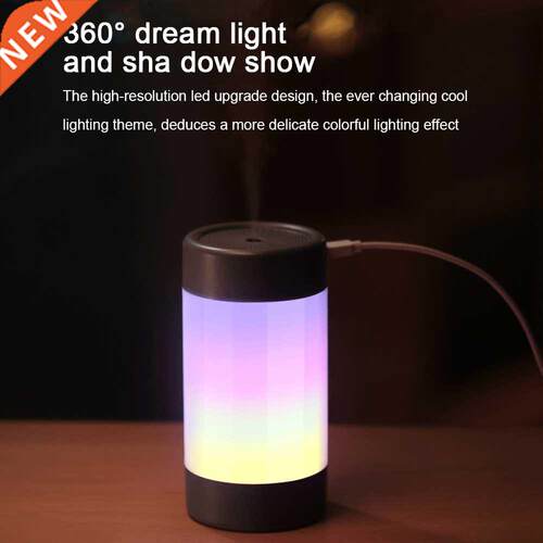 USB LED Night Light with Humidifier Diffuser Colorful