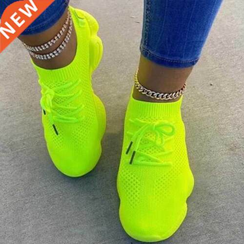 utumn Snekers Women's Mesh Flts Shoes Womn Lce Up Bret