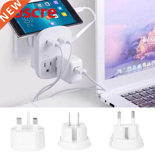 100-240VAC EU/US/UK/DE Power Socket Plug Multifunctional Glo