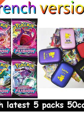 Pokemon Pikachu French Game Cards 50 Capacity Cards Holder A