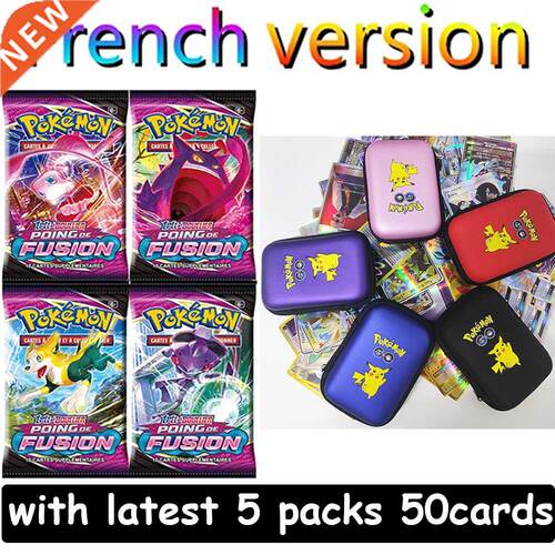 Pokemon Pikachu French Game Cards 50 Capacity Cards Holder A