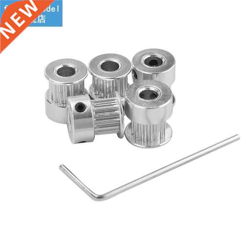 5PCS/set 16 Teeth GT2 Timing Pulley Bore 5mm for Rubber 2GT