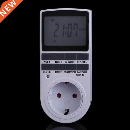 EU Plug Plugin Timer 24h 7day Week with LCD Display for Indo