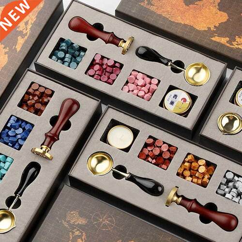 Wax Seal Stamps Kit Wedding Invitation Card Decorative Wax
