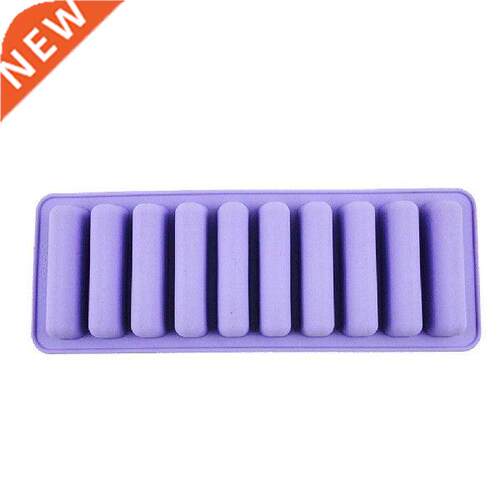 10 Grids Long Strip Shape Silicone Chocolate Mold Tray For
