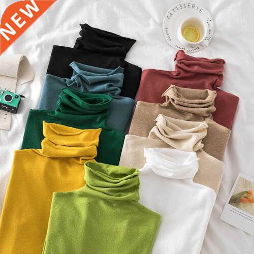 Turtleneck Women Sweaters 2020 Autumn Wnter Sweater Kntted