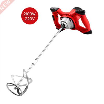 2100W Electric Cement Mixer Stirrer 6-Speed Handheld Concret