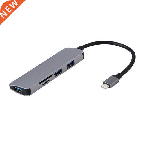 Type C Five In One USB3.0 Aluminum USB C Hub With Security D