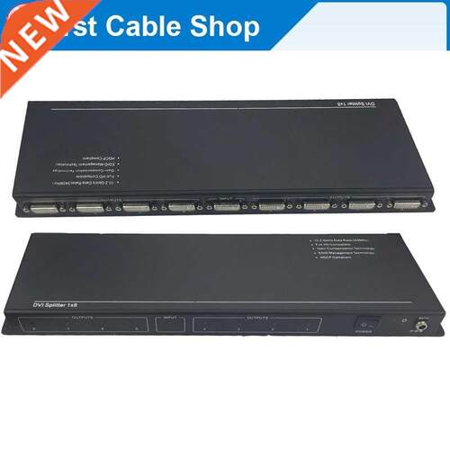 Professional 8-port DVI Splitter 1X8 Distributor up to 1920x