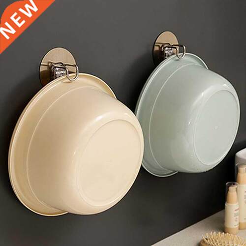 1Pc Stainless Steel Washbasin Rack Saving Space Wall-Mounted