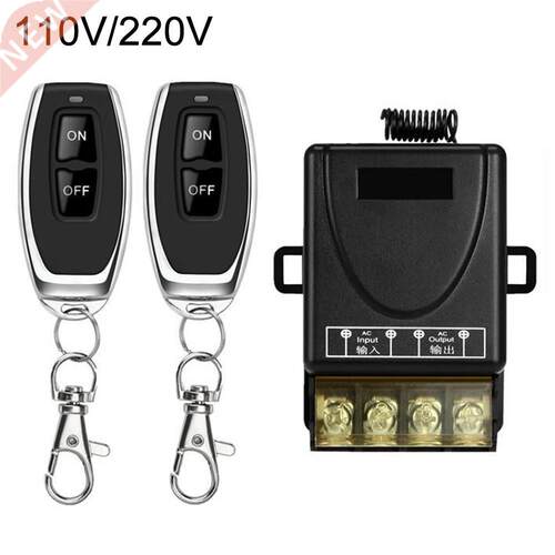 110V/220V 2CH Channel Relay Wireless RF Remote Control