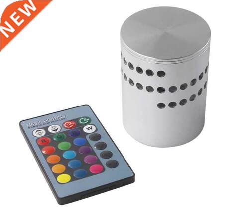 LED Spiral Hole Wall Light 16 Colors With RGB Remote Control