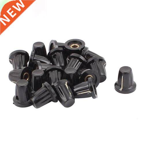 20 Pcs Plastic Rotary Potentiometer Pointer Knob Cap for 4mm