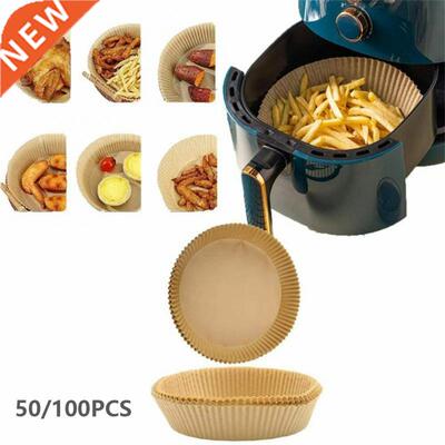 50Pcs/Bag Air Fryer Steamer Liners Premium Silicone Oil