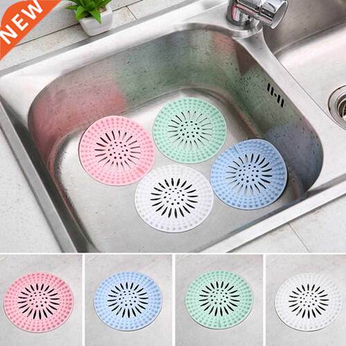 7Pcs Silicone Kitchen Anti Clog Floor Drain Filter Sink Str