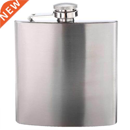 Stainless Steel 6oz Hip Flask Screw Cap for Whisky Alcohol