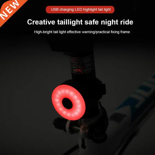 Bicycle Tail Light USB Rechargeable Bike Rear Light Mini