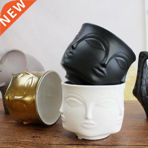 Creative Ceramic Multi Face Fleshy Pot Nordic Style