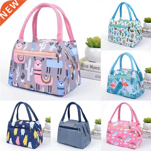 Adults Women Grls Portable nsulated Lunch Bag Box Pcnc W