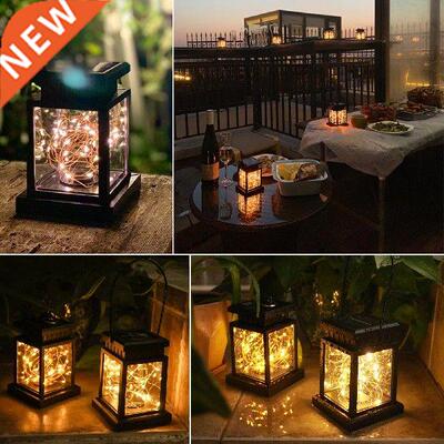 Solar palace lanterns with built-in string lights, outdoor