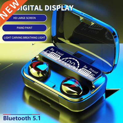 M10A TWS Bluetooth 5.1 Earphones Charging Box Wireless Head