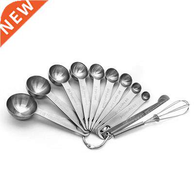 11Pcs Measuring Spoons Set - Heavy Duty Stainless Steel