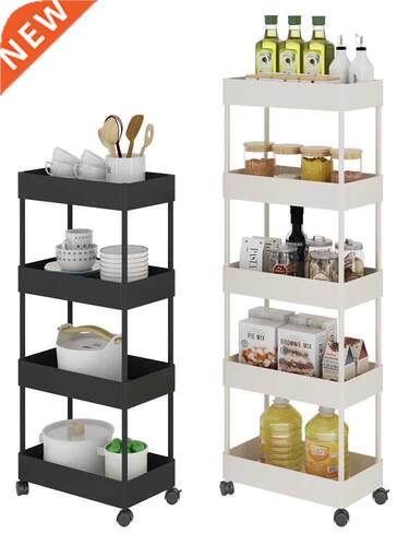Kitchen rack bathroom bathroom mobile wheel trolley floor