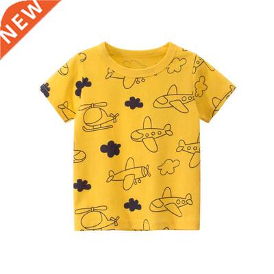 2022 Ser Baby Boys T-shirts Kid Cartoon Plane Space UFO A