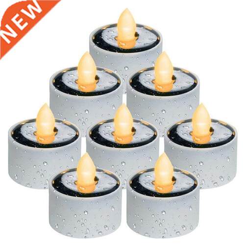 Solar Tea Lights Outdoor Waterproof, Dusk To Outdoor Lightin
