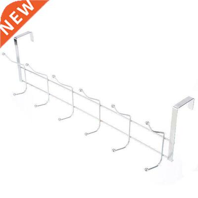 Stainless Steel 12 Hooks Door Hook Rack 2 Layers Over Door