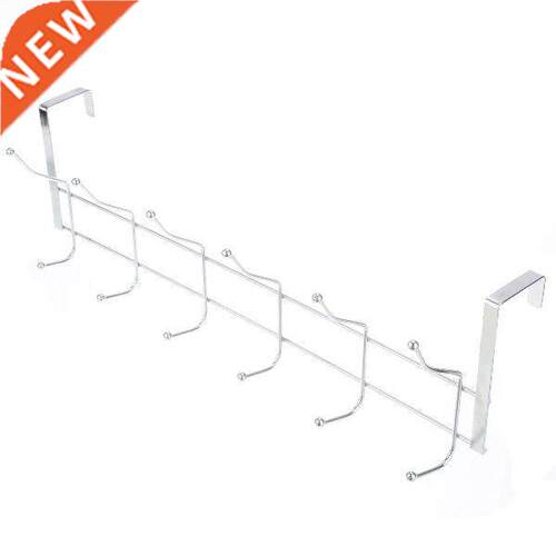 Stainless Steel 12 Hooks Door Hook Rack 2 Layers Over Door