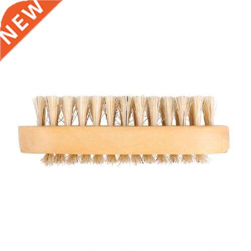 Oval Shape Wooden Cleaning Nail Brush Double Side