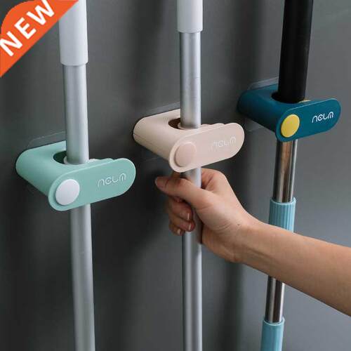 Self-Adhesive Non-marking Mop Holder Broom Card Holder Mop C