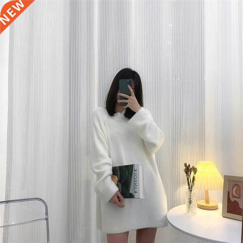 Mink Fleece Sweater Women 2021 Autumn Winter ndy Korean Styl