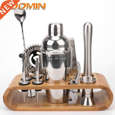 HOOMIN Bars Mixed Drinks Wood Storage Stand Barware
