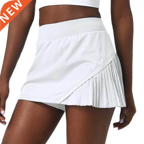 CUGOAO Women Sports Tennis Skirts Rose Red Fitness Shorts Hi