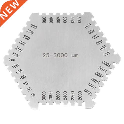 Stainless Steel Hexagonal Wet Film Comb Paint Wet Film Thick