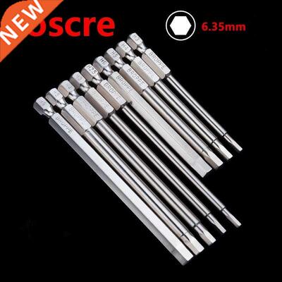Broppe 8Pcs S2 Alloy Steel Magnetic Hexagon Head Electric Sc